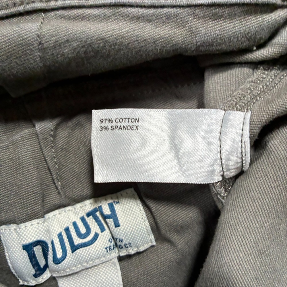 Duluth Trading Flex Fire Hose Cargo Pants Mens Size 36x32 Gray Slim Fit Low Rise - Picture 5 of 10